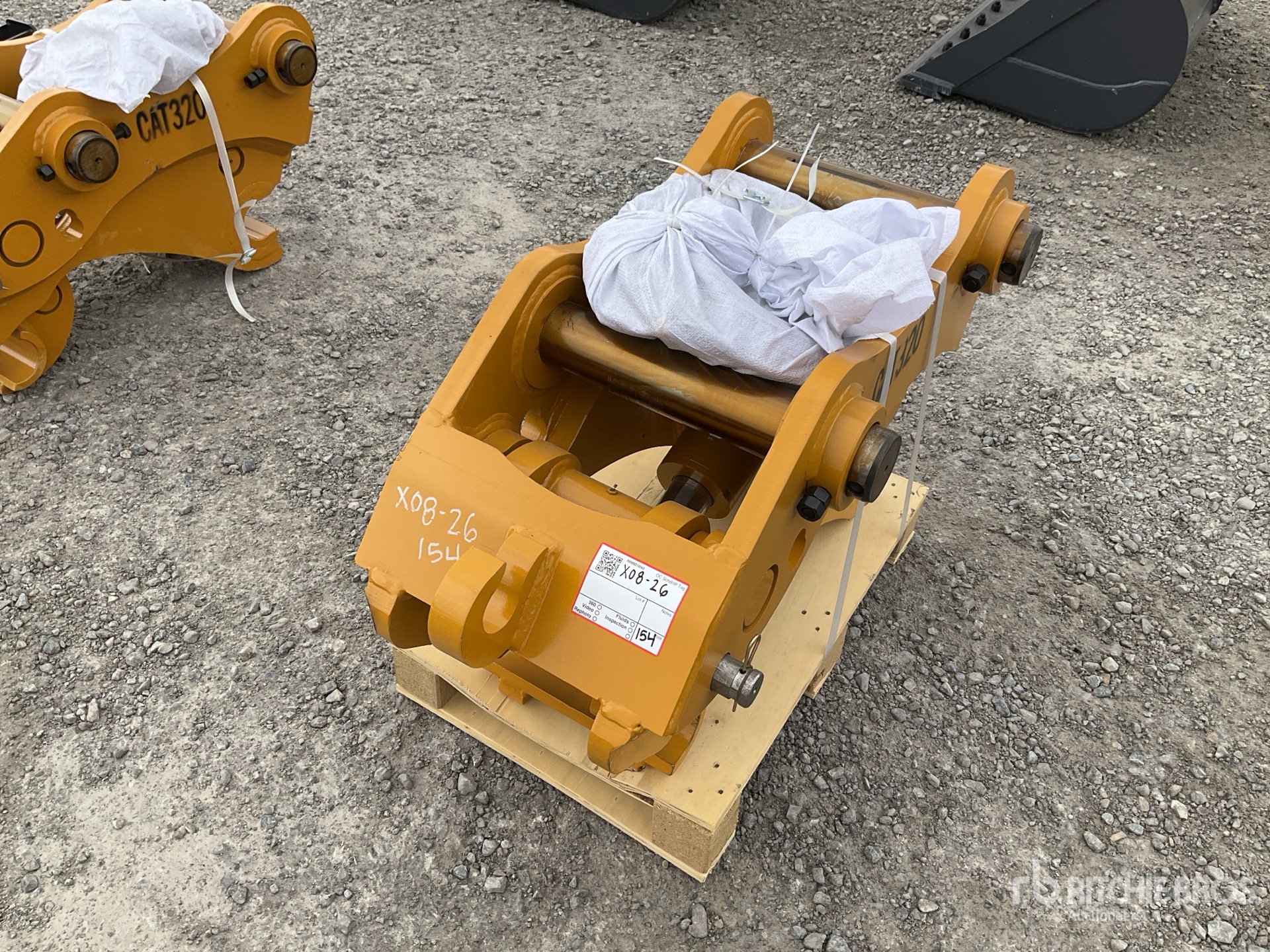 2025 Warrior WQEQC-20T Excavator Coupler - Fits Caterpillar 320 (Unused)