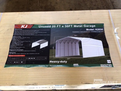 KJ K2030 Metal Garage - Unused