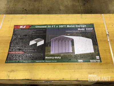 KJ K2030 Metal Garage - Unused
