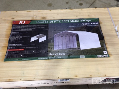KJ K2030 Metal Garage - Unused