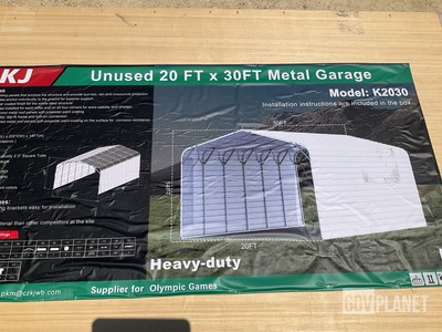 KJ K2030 Metal Garage - Unused