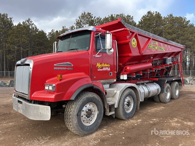 Stone Slinger Super 20 on 2011 Western Star 4900 8x4 Twin-Steer Stone Spreader Truck