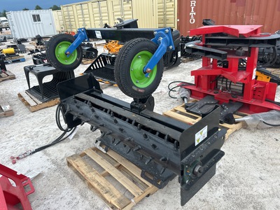 2025 GIYI GY-PR71 72 in Skid Steer Power Rake - Fits SKID STEER (Unused)