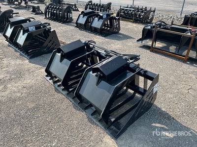 2025 GIYI GYX-HWG72C 72 in Skeleton Skid Steer Grapple Bucket (Unused)