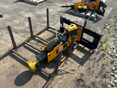 2025 GIYI GY-D680 Skid Steer Post Driver (Unused)