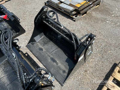 2025 GIYI GY-XKH39F 39 in Q/C Multi-Purpose Mini Skid Steer Bucket (Unused)
