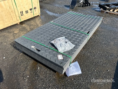 Quantity of (12) 2025 SKLP SK-LJB12 4 ft x 8 ft (0.5 in Thick) Steel Plates (Unused)