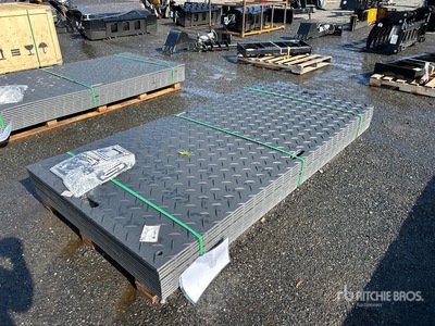 Quantity of (12) 2025 SKLP SK-LJB12 4 ft x 8 ft (0.5 in Thick) Steel Plates (Unused)