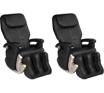 Quantity of (2) Human Touch Whole Body Massage Chair Recliner Furniture