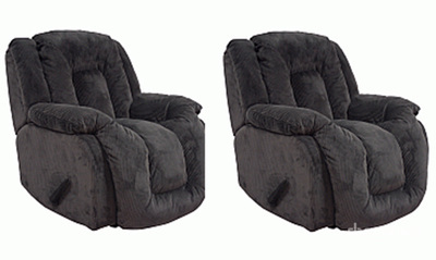 Quantity of (2) BarcaLounger Leather Summit Manual Recliner Chair (Unused)
