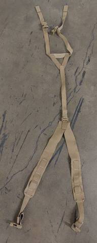 (1400) New USMC Coyote Chest Rig Harness Suspenders