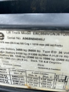2011 Yale ERC050VG 5000 lb Electric Forklift