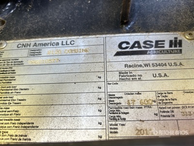 2011 Case IH 8120 Mähdrescher