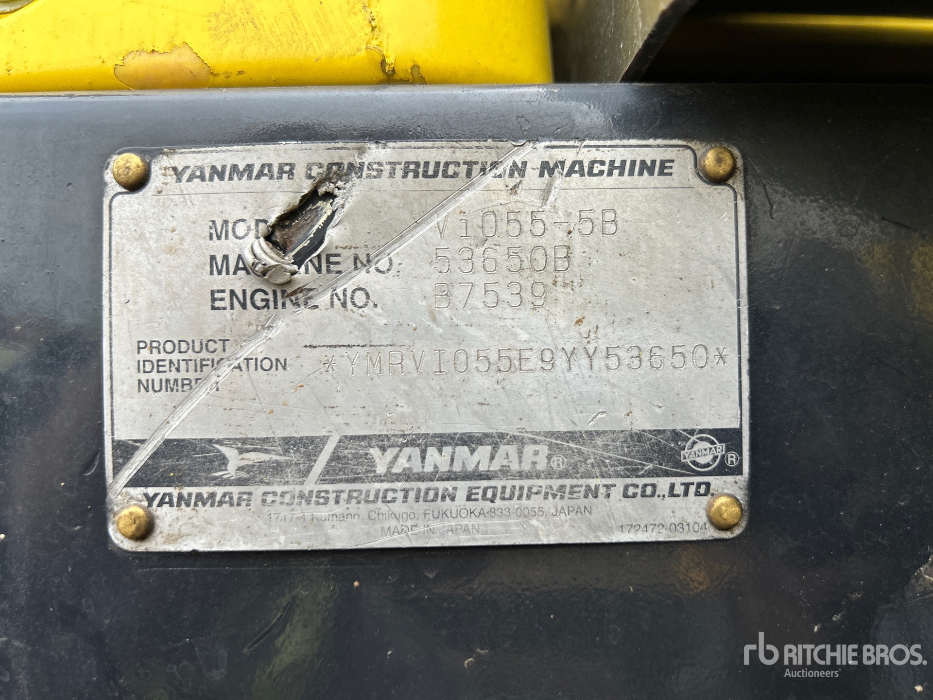 2009 Yanmar Vi055-5B Mini Excavator