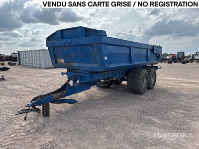 2018 Galucho MG181 T/A Remorque Agricole 2 Essieux 穀類、サイロ貯蔵トレーラー