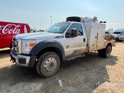 2013 Ford F-550 XLT 4x4 Flatbed Truck (Inoperable)