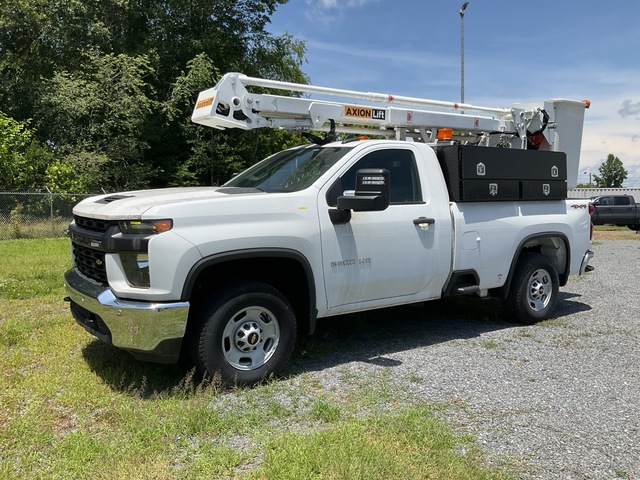 2022 Axion UR3410 27 ft on 2021 Chevrolet Silverado 2500HD 4x4 Bucket Truck