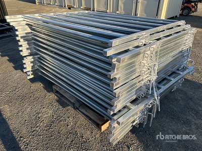 Quantity of (27) BYT 2.1 m x 1.8 m Galvanized Panneau pour bétail (Unused)