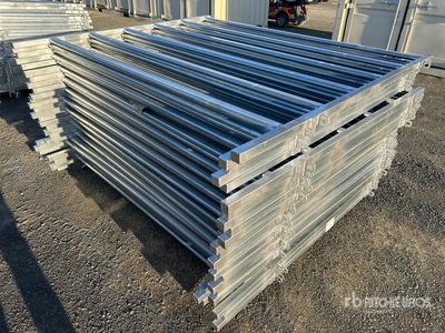 Quantity of (27) BYT 2.1 m x 1.8 m Galvanized Panneau pour bétail (Unused)