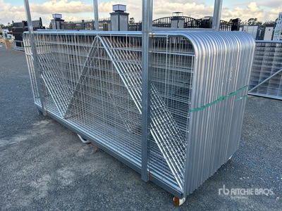 Quantity of (30) BYT 3 m x 1.17 m Galvanized Mesh Livestock Gate (Unused)