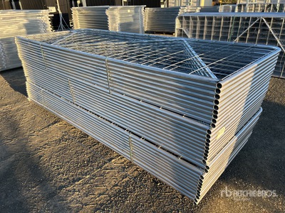 Quantity of (30) BYT 3 m x 1.17 m Galvanized Mesh Livestock Gate (Unused)