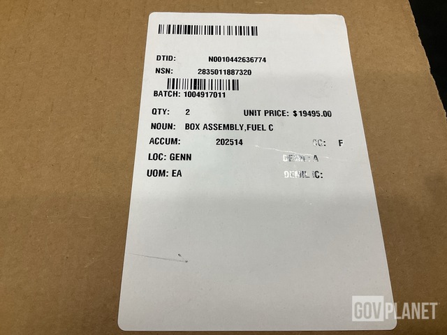 Surplus (2) Woodward 9900-323 Fuel Box Assemblies in North Las