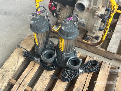 Quantity of (2) Mustang MP9200T Electric 3 in Trash Pumps Attrezzatura industriale (Unused)