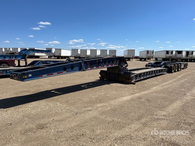 1994 Aspen Tri/A Double Drop Removable Gooseneck Lowboy Trailer