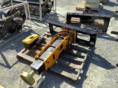 2025 GIYI GY-D680 45 in Mini Skid Steer Post Driver (Unused)
