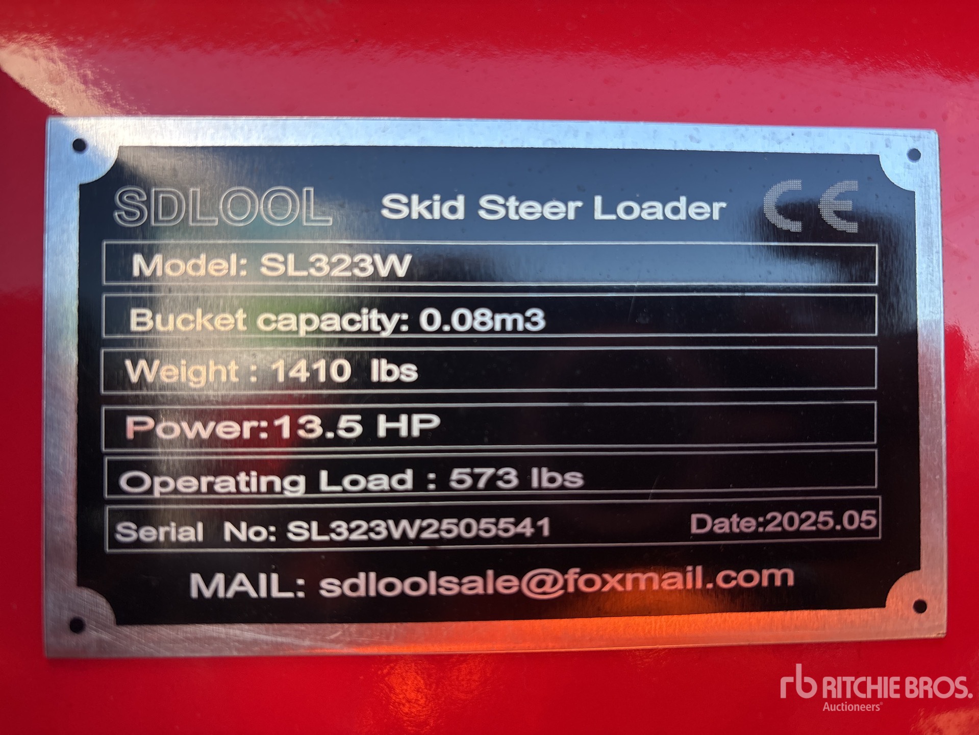 2025 SDLOOL SL323W Mini Skid Steer Loader (Unused)