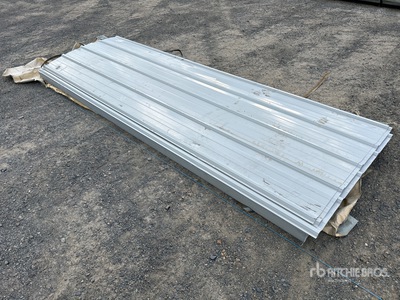 Quantity of (100) SKLP 950 mm x 3 m Galvalume Corrugated Steel Panels Divers - autres