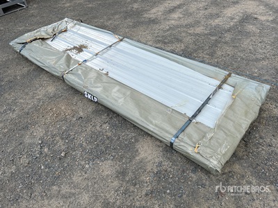 Quantity of (100) SKLP 950 mm x 3 m Galvalume Corrugated Steel Panels Divers - autres