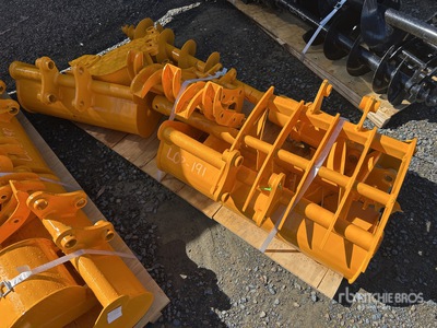 Quantity of (8) VICSEC Excavator Attachments エクスカベーター用アタッチメント - その他 (Unused)