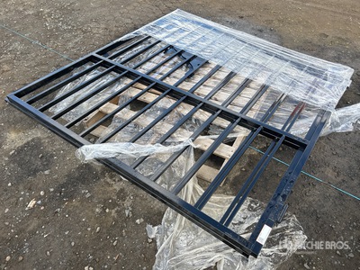SKLP 14 ft Wrought Iron Bi-Parting Driveway Gate (Unused)