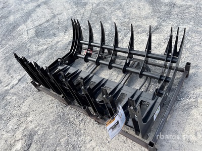 2025 GIYI GY-CLG72C 72 in Skeleton Skid Steer Grapple (Unused)