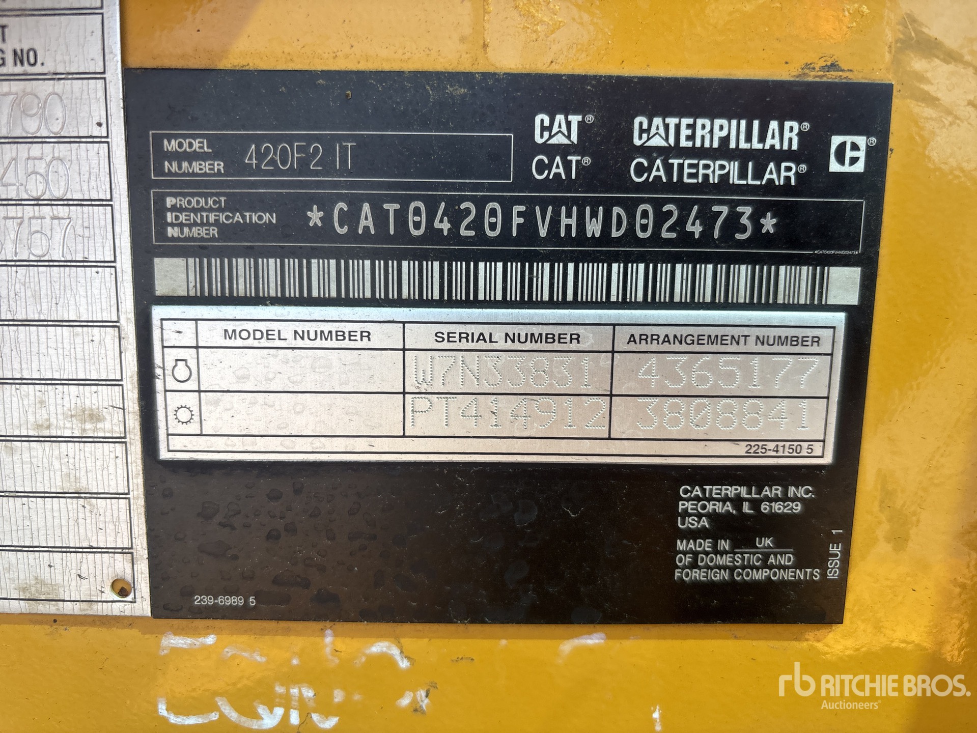 2018 Cat 420F2 IT 4x4 Backhoe Loader