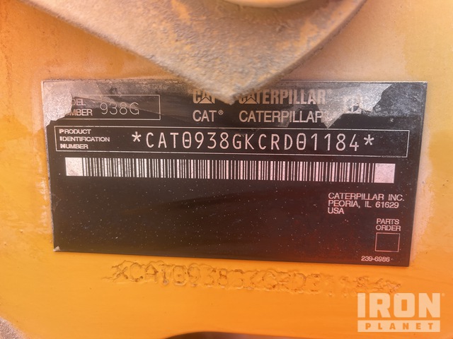 CARGADOR FRONTAL 2004 CATERPILLAR 938GII