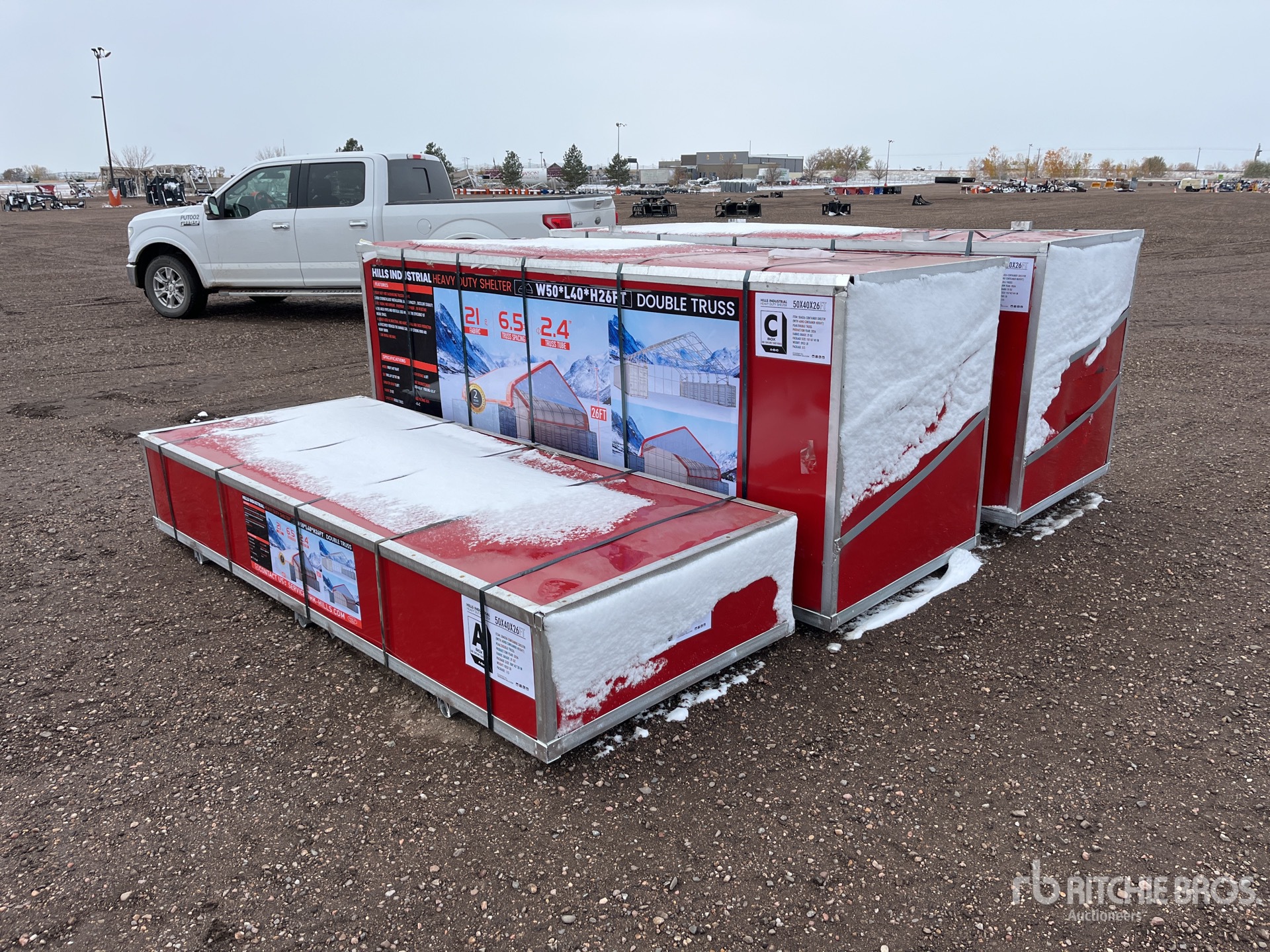 Quantity of (2) Boxes of HIlls Industrial 504026 x 26 ft Lagerhaus (Unused)