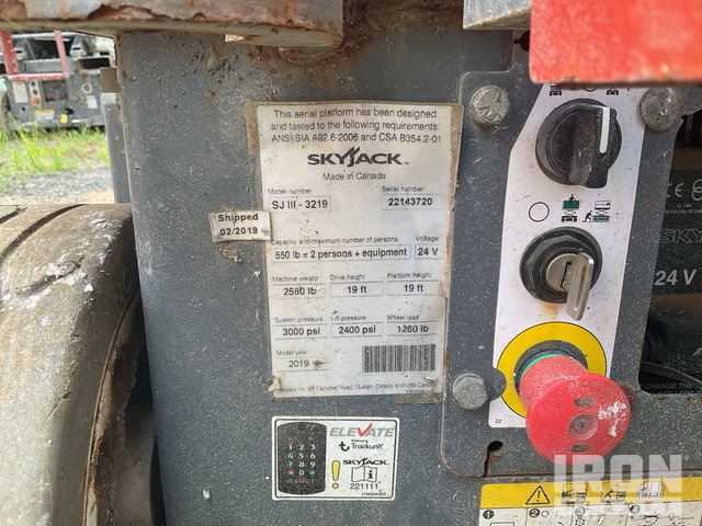ELEVADOR TIJERA 2019 SKYJACK SJIII3219
