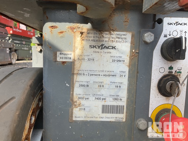 ELEVADOR TIJERA 2018 SKYJACK SJIII3219