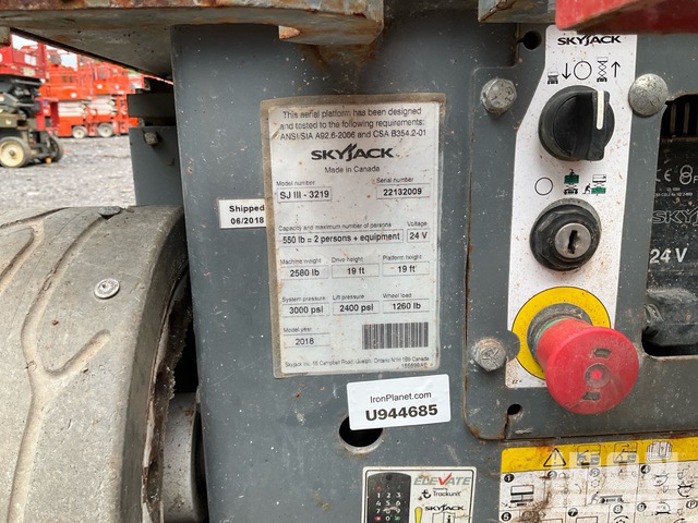 ELEVADOR TIJERA 2018 SKYJACK SJIII3219