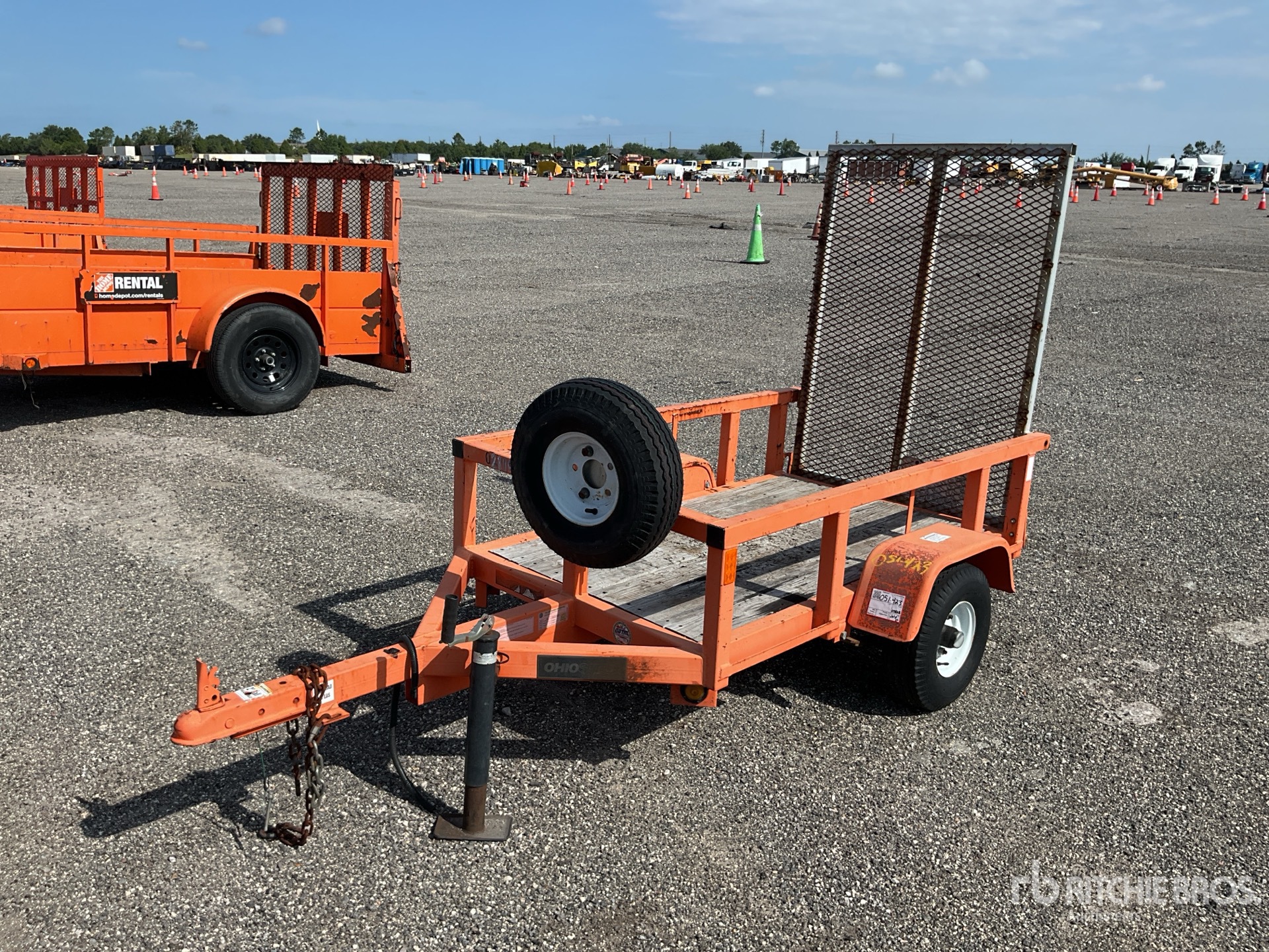 2019 Ohio Steel UTL3005HDR 5 ft S/A Utility Trailer
