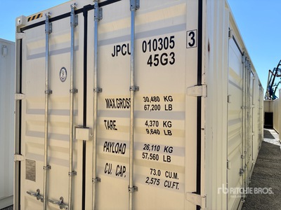 2025 40 ft High Cube Multi-Door Storage Container
