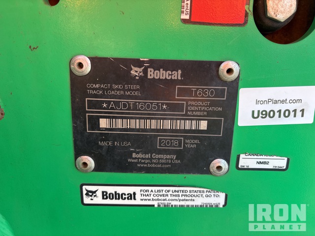 MINI CARGADOR SOBRE ORUGAS 2018 BOBCAT T630
