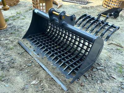 2025 Warrior WBMCS7-1600 62 in Skeleton Excavator Bucket - Fits Cat 307 (Unused)