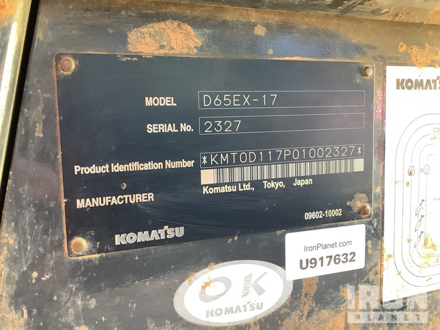 TOPADOR FRONTAL 2017 KOMATSU D65EX17