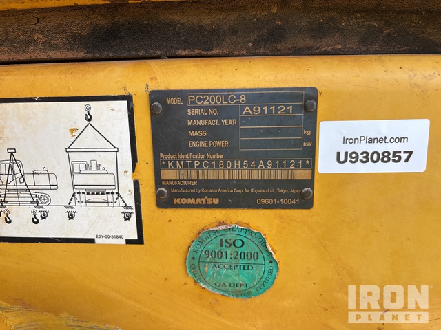 EXCAVADORA 2012 KOMATSU PC200LC8