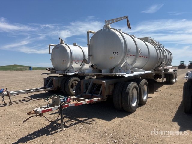 2013 Dragon 407 7400 gal Quad/A Pup Tanker Trailer
