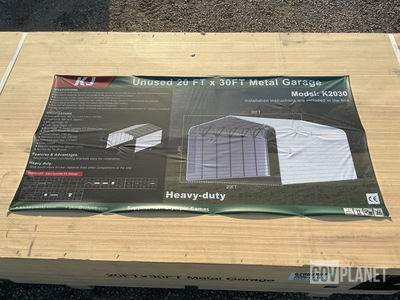 KJ K2030 Metal Garage - Unused