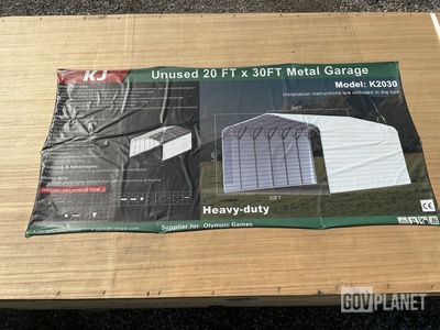 KJ K2030 Metal Garage - Unused